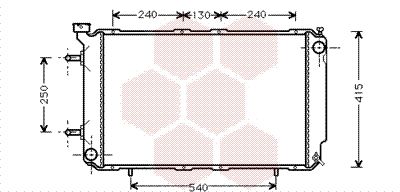 VAN WEZEL Radiators, Motora dzesēšanas sistēma 51002041